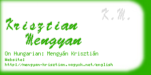 krisztian mengyan business card